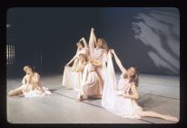 Dance students performing